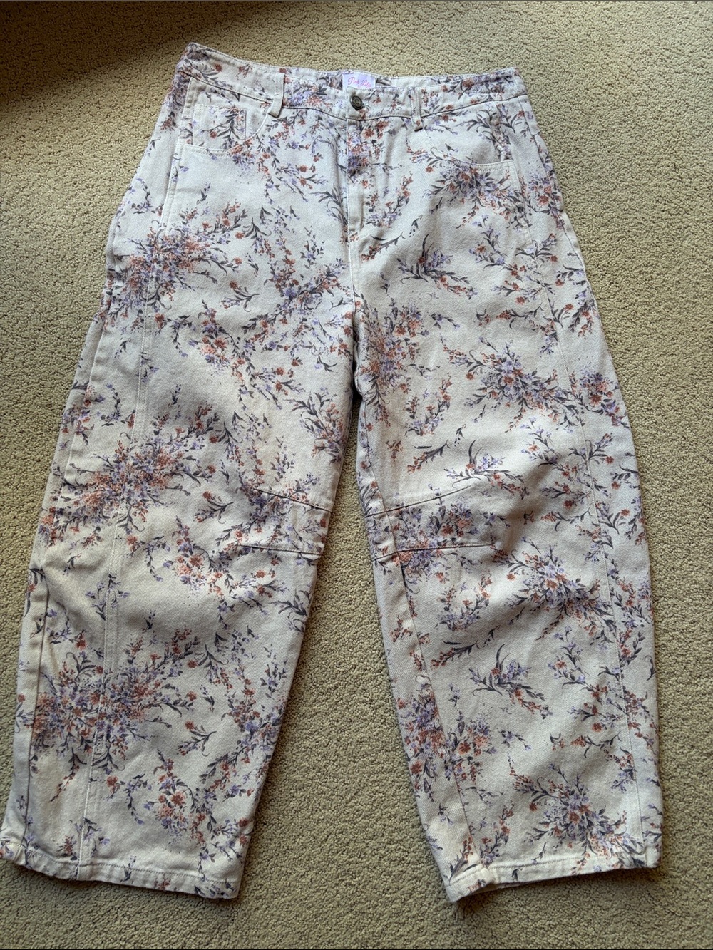 Pink Lily Barrel Jeans